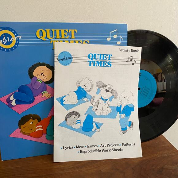 Vintage 1987 Quiet Times Sing & Learn Vinyl Record - Picture 3 of 8